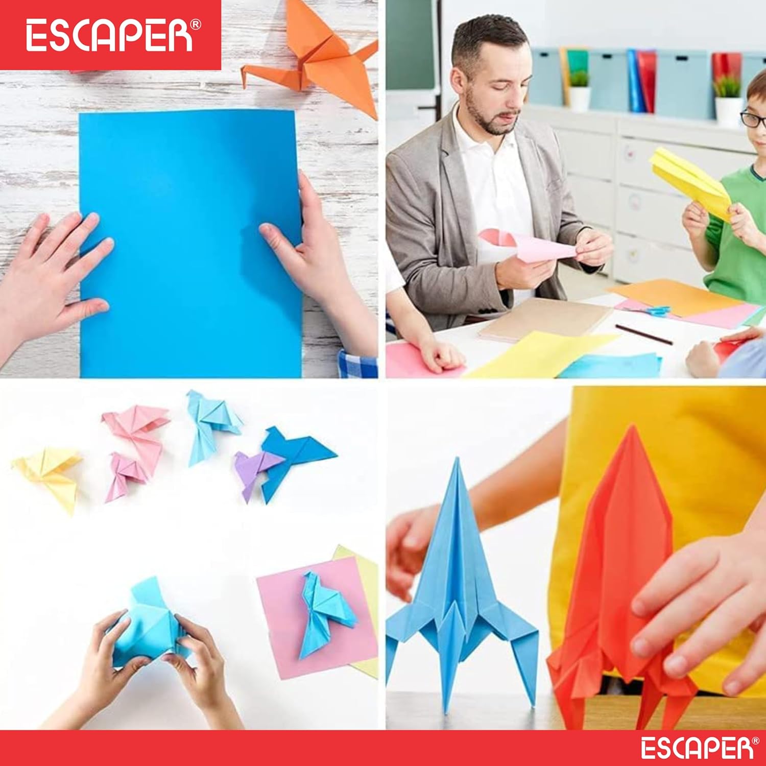 Full Size Color Chart Sheets 10 Assorted Color Sheets (70 x 56 cm) 200 GSM Thick Paper for Craft, School Projects, Posters, DIY Art and Decorations Unruled Smooth Finish