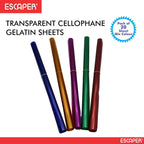 Transparent Cellophane Gelatin Sheets 19x29 Inch Clear Plastic Wrap for Hampers, Baskets, Bouquets, DIY Crafts and Decorative Packing