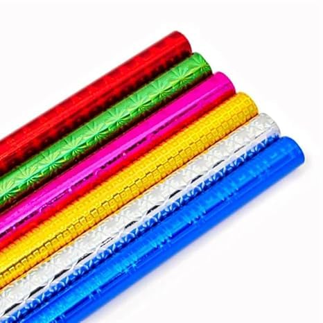 ESCAPER Assorted Gift Wrapping Paper Sheets (Size- 65cm x 48cm) Holographic Multipurpose Plastic Gift Wrapper Sheets for Kids, Birthdays, Crafts, Festivals, Parties & All Occasion Gift Packing