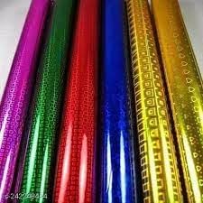 ESCAPER Assorted Gift Wrapping Paper Sheets (Size- 65cm x 48cm) Holographic Multipurpose Plastic Gift Wrapper Sheets for Kids, Birthdays, Crafts, Festivals, Parties & All Occasion Gift Packing