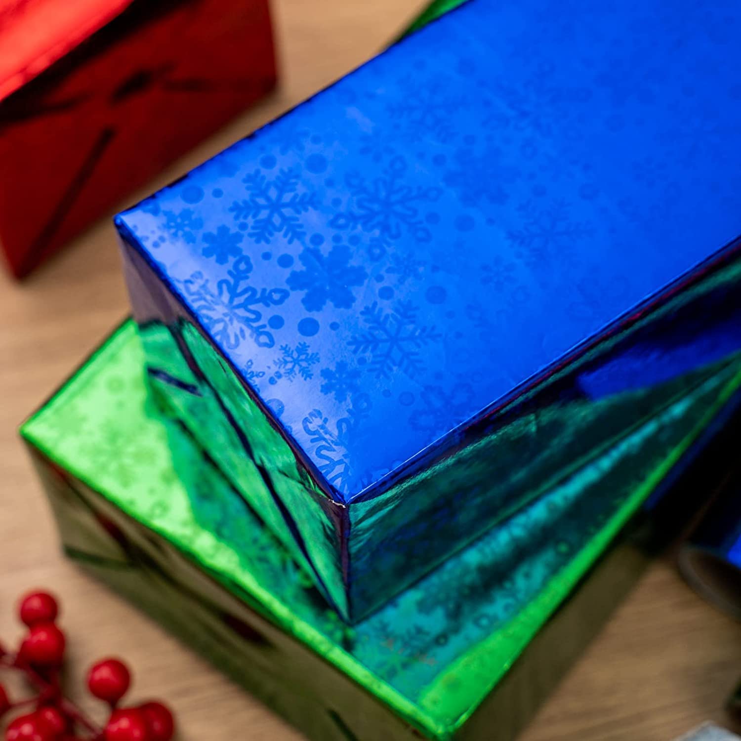 ESCAPER Assorted Gift Wrapping Paper Sheets (Size- 65cm x 48cm) Holographic Multipurpose Plastic Gift Wrapper Sheets for Kids, Birthdays, Crafts, Festivals, Parties & All Occasion Gift Packing