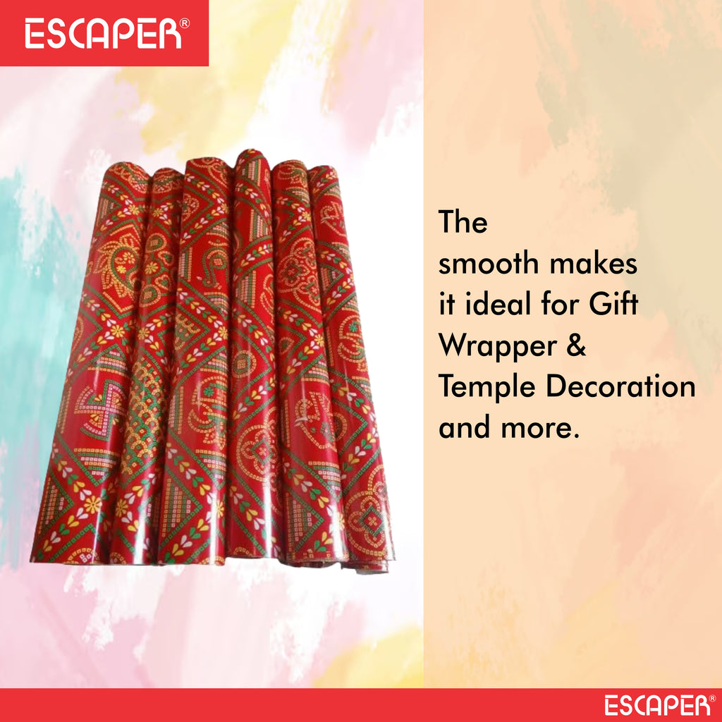 Chunri Gift Wrapping Paper Sheets (Size- 55cm x 42cm) Multipurpose Gift Wrapper Paper Sheets for Kids, Birthdays, Crafts, Festivals, Parties & All Occasion Gift Packing