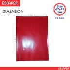 Glaze Paper Sheets (48 x 67 cm - 70 GSM), Assorted Vibrant Colors, Art & Craft Paper for Kids, Poster Making, Card Designing, DIY School Projects, Scrapbooking & Decoration