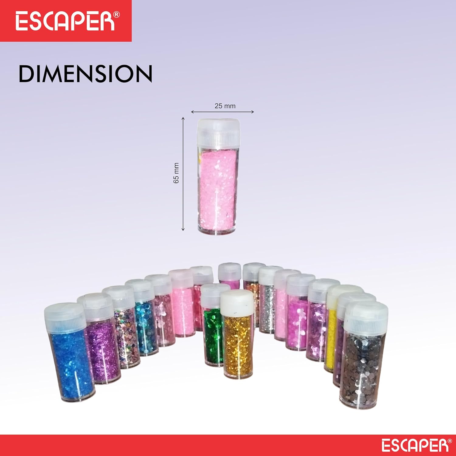 Hexagonal Glitter Shapes for Craft Assorted Color, (Small & Medium Size), Sparkle Glitter Shapes for Resin Art, Card Making, School Projects.