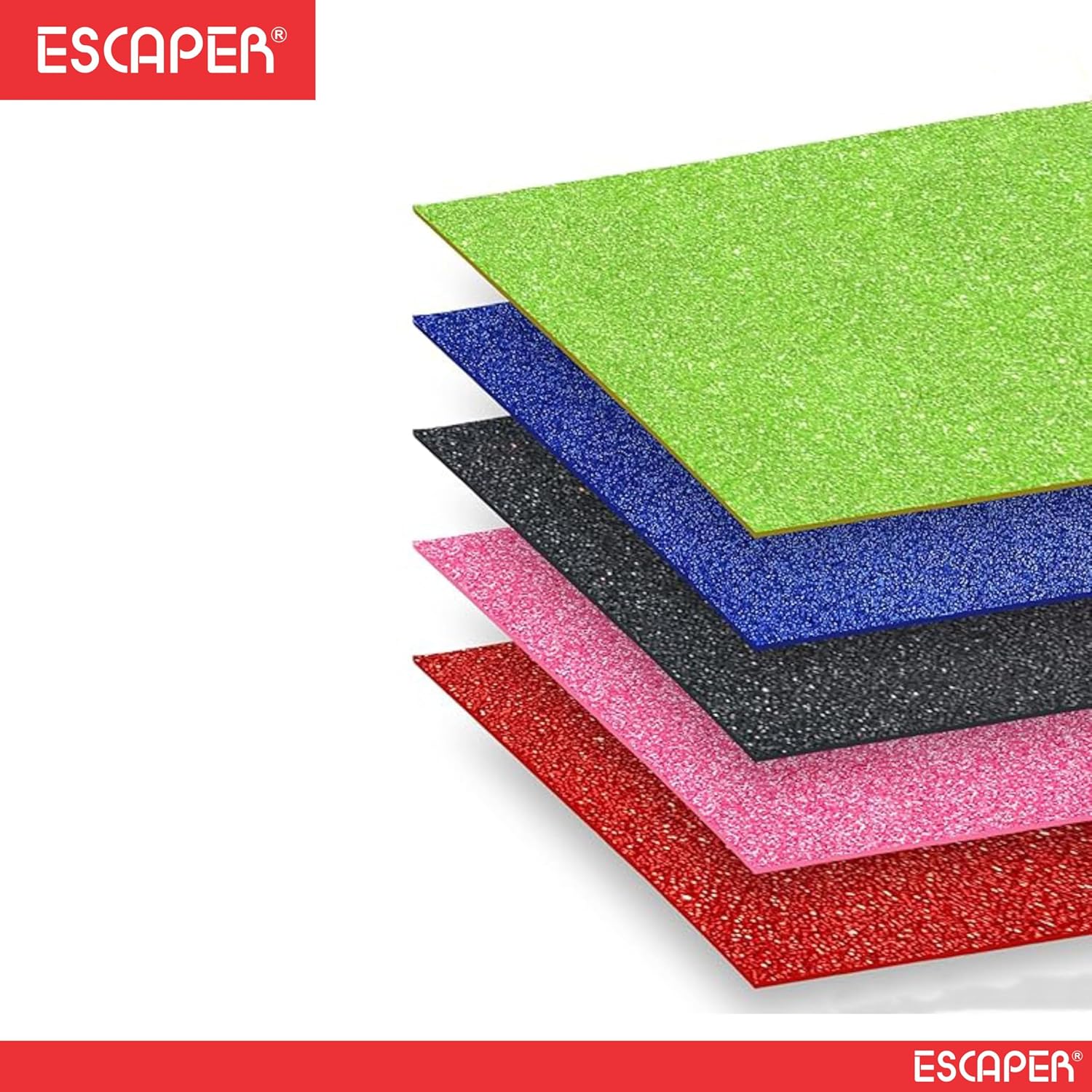 Glitter Sheets for Art & Craft A4 Size Non-Adhesive, Mix-Color Sparkle Sheet for DIY Projects, Scrapbooking, School & Home Crafts