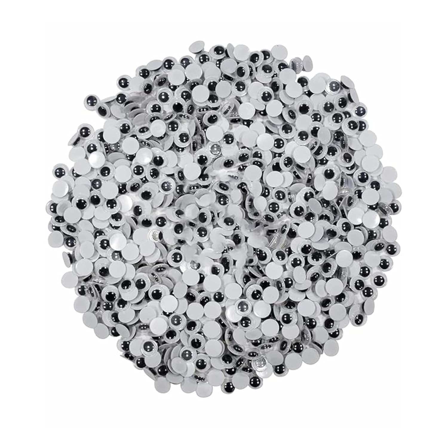 Googly Eyes for Craft, Assorted Sizes (Pack of 300), Wiggly Eyes for DIY Projects, Dolls, Soft Toys, Art Decorations, Fun Craft Supplies for Kids and Adults