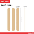 Popsicle Natural Wood Ice Cream Sticks, Smooth Finish Craft Sticks for DIY, Arts & Craft Projects, Activities, Kids Crafting, House Building Popsicle