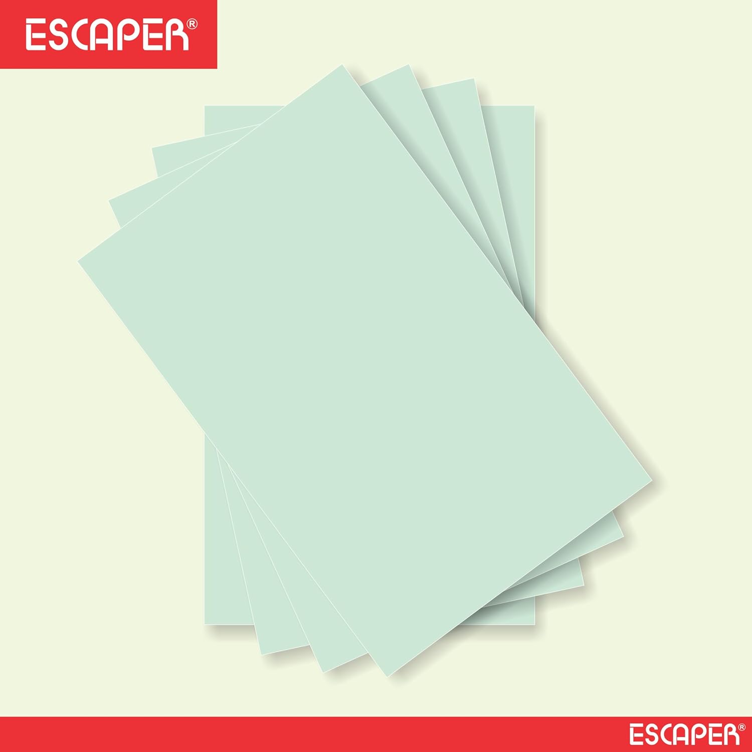 Green Ledger Paper Legal Size (14x8.5 Inch, 80 GSM), Unruled Smooth Sheets, Wrinkle Resistant, Double Side Printable, Office & Legal Use