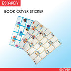 Notebook Name Stickers for School Kids (90x54 mm) Self Adhesive Easy to Write On Book Name Labels for Girls, Boys, Students
