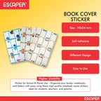Notebook Name Stickers for School Kids (90x54 mm) Self Adhesive Easy to Write On Book Name Labels for Girls, Boys, Students