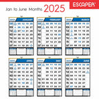 Wall Calendar Hanging for Home & Office Use, Office Wall Calendar 2025 Hanging, Home Wall Calendar Hanging, Indian Holidays Mentioned, Appointment Planning