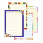 Designer Paper Sheets A4 – One Side Ruled – 90 GSM Project Paper for School Assignments, Craft Work, Art Projects & Office Use