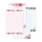 Floral Theme Designer A4 Paper Sheets – 90 GSM Writing Paper – One Side Ruled & One Side Blank – For School Projects, Assignments, Office Use & Printing