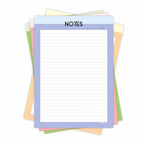 Pastel Theme Designer A4 Paper Sheets – 90 GSM Writing Paper – One Side Ruled & One Side Blank – For School Projects, Assignments, Office Use & Printing