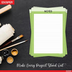 Pastel Theme Designer A4 Paper Sheets – 90 GSM Writing Paper – One Side Ruled & One Side Blank – For School Projects, Assignments, Office Use & Printing