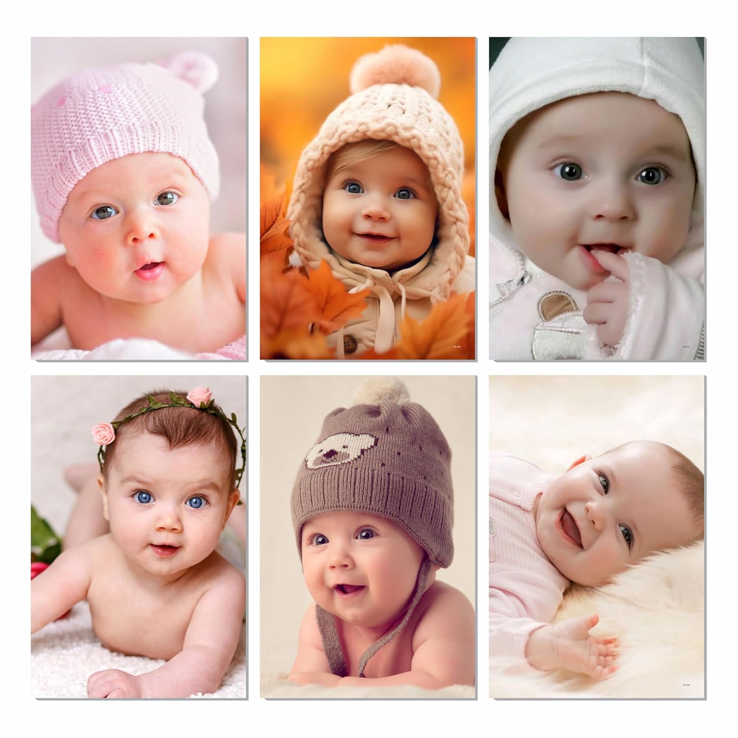 Cute Baby Poster for Pregnant Women (12 x 18 inch) 300 GSM Paper, Laminated Self Adhesive Back, Baby Pictures, Wall Art Posters for Bedroom, Home Decor, Living Room