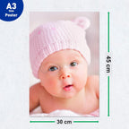 Cute Baby Poster for Pregnant Women (12 x 18 inch) 300 GSM Paper, Laminated Self Adhesive Back, Baby Pictures, Wall Art Posters for Bedroom, Home Decor, Living Room