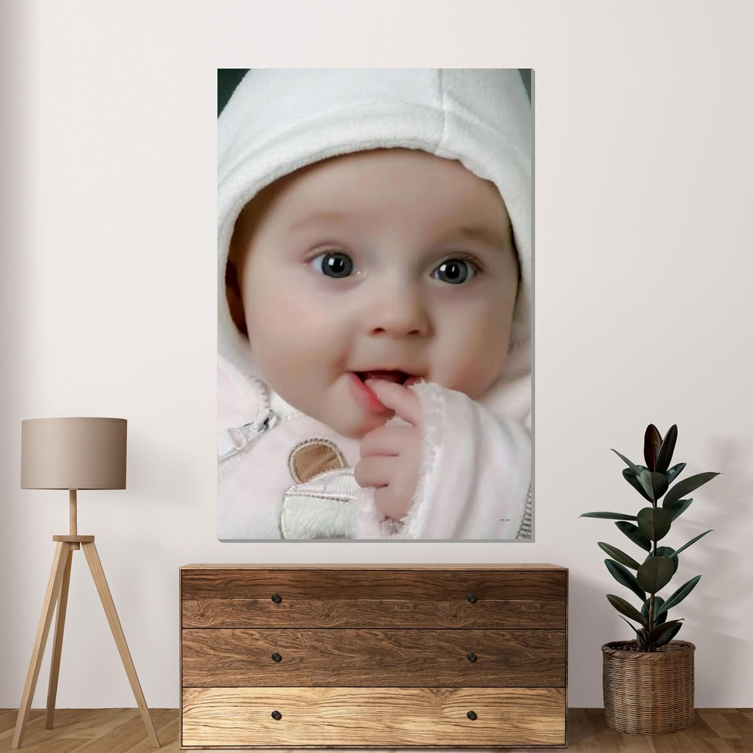 Cute Baby Poster for Pregnant Women (12 x 18 inch) 300 GSM Paper, Laminated Self Adhesive Back, Baby Pictures, Wall Art Posters for Bedroom, Home Decor, Living Room