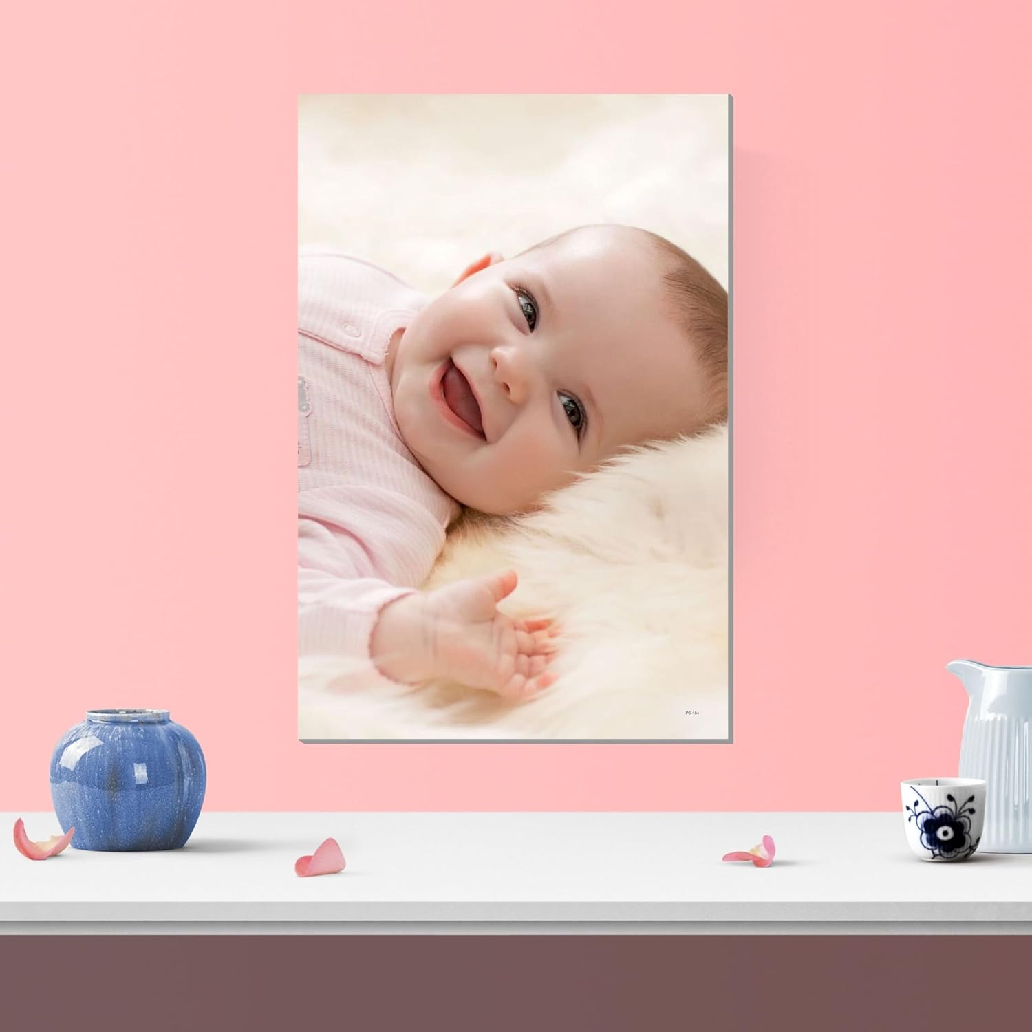 Cute Baby Poster for Pregnant Women (12 x 18 inch) 300 GSM Paper, Laminated Self Adhesive Back, Baby Pictures, Wall Art Posters for Bedroom, Home Decor, Living Room