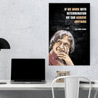 Motivational Wall Posters Unframed (12 x 18, 300 GSM - Pack of 6 Posters), Famous Quotes Wall Art for Room Decoration, Inspirational Quotes Poster