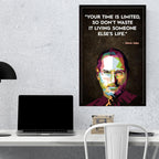 Motivational Posters & Inspirational Slogan (12 x 18 Inch), 300 GSM Paper, Laminated, Self Adhesive Back, Famous Quotes Wall Art, Perfect For Home Decor, Living Room, Wall Decor, Gift