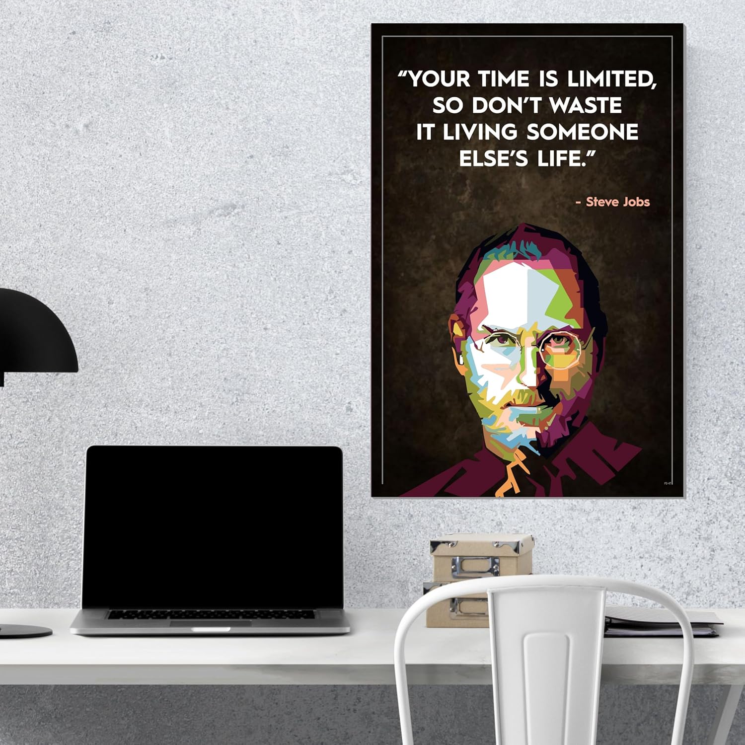 Motivational Posters & Inspirational Slogan (12 x 18 Inch), 300 GSM Paper, Laminated, Self Adhesive Back, Famous Quotes Wall Art, Perfect For Home Decor, Living Room, Wall Decor, Gift