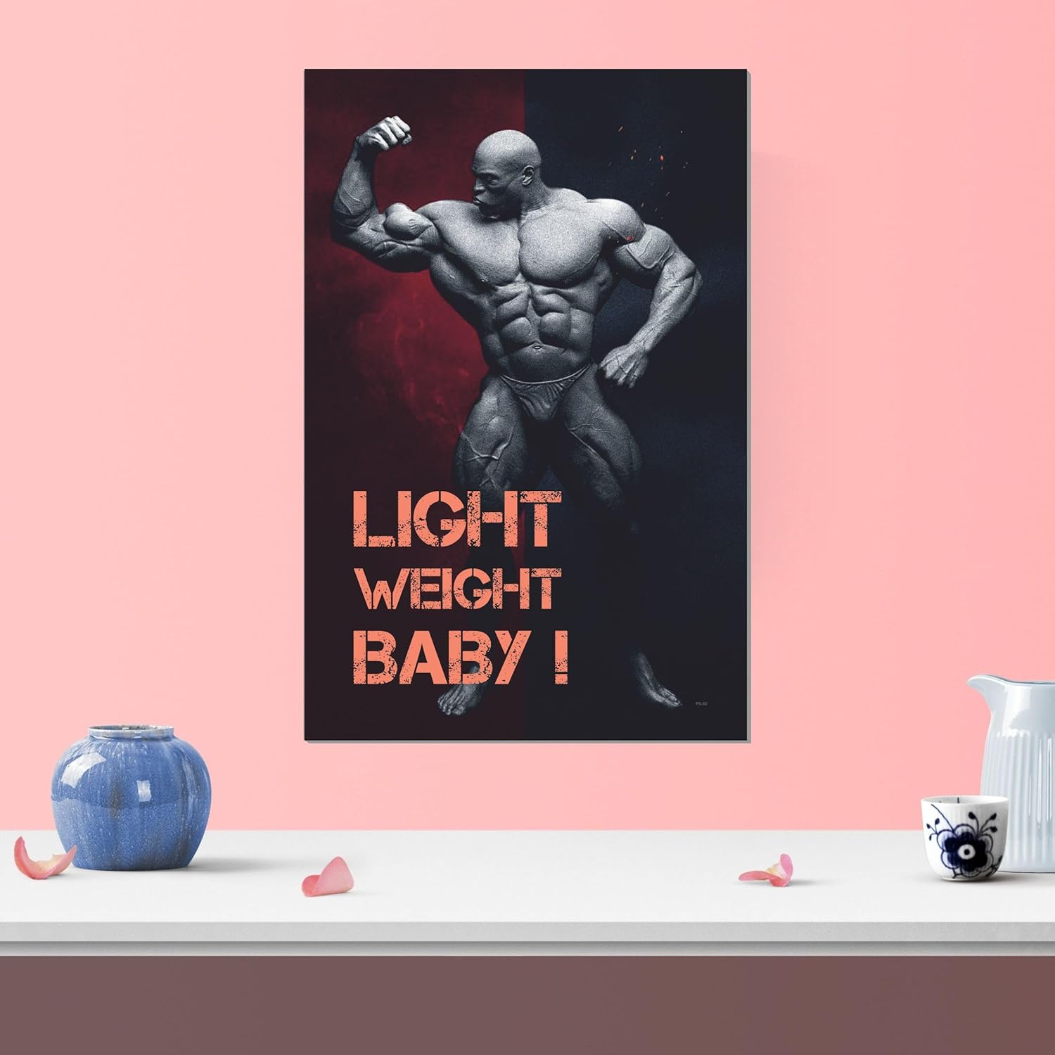 Gym Posters for Wall Motivation (12 x 18 inch, 300 GSM) - Workout, Exercise, Bodybuilders, Fitness Center - Jumbo Pack 6 Posters