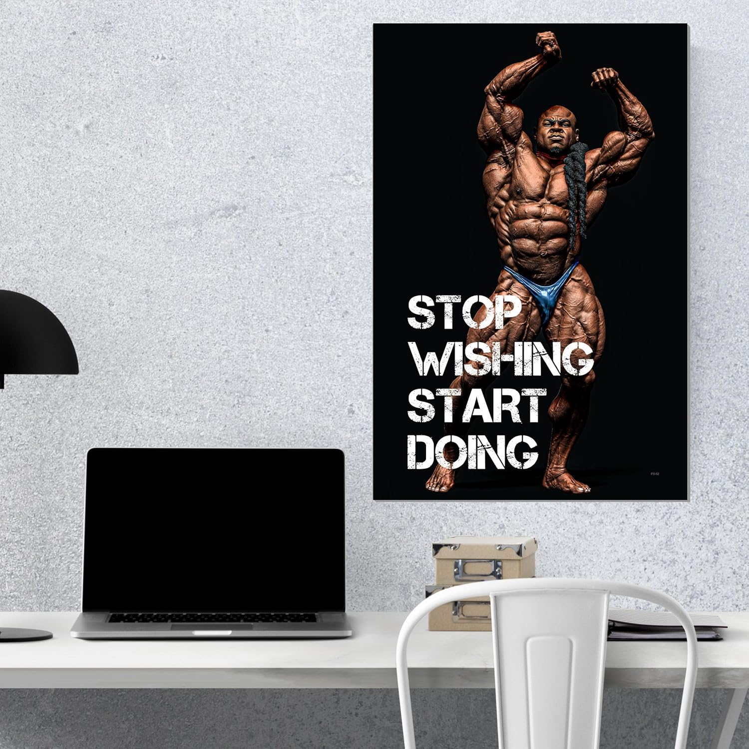 Gym Posters for Wall Motivation (12 x 18 inch, 300 GSM) - Workout, Exercise, Bodybuilders, Fitness Center - Jumbo Pack 6 Posters