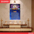Om Jai Jagdish Hare Aarti Poster for Mandir and Home, 12x18 Inch 300 GSM Paper, Laminated, Self Adhesive, God Arti Poster for Wall, Decor Mandir, Pooja Room, Home Temple