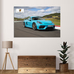 Car Design Poster, (12 x 18 inch), Wall Art Laminated Self Adhesive Back, Sports Car Poster For Wall Decor, Home Decor, Kids Room, Living Room Gifting