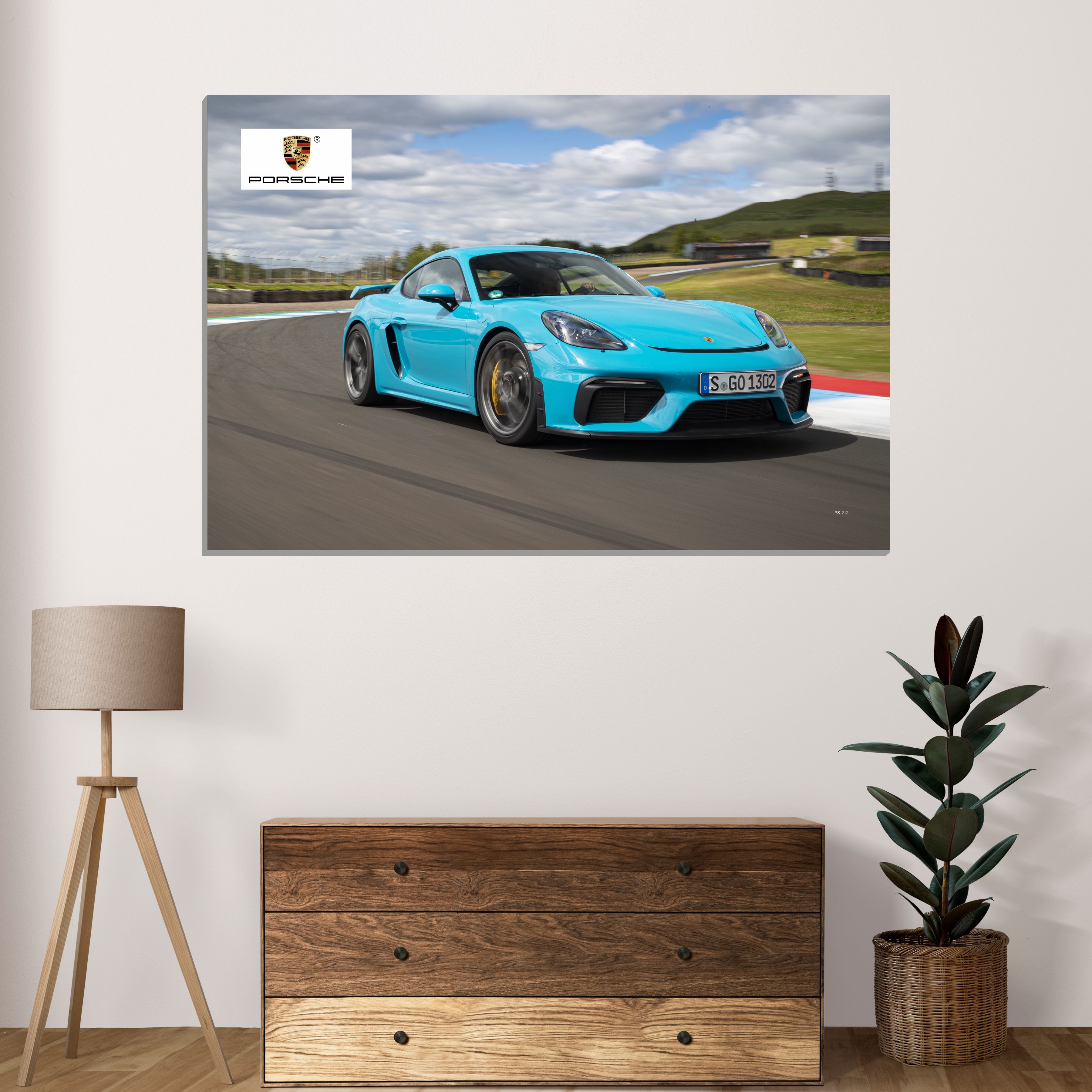 Car Design Poster, (12 x 18 inch), Wall Art Laminated Self Adhesive Back, Sports Car Poster For Wall Decor, Home Decor, Kids Room, Living Room Gifting