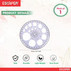 Pro Circle 360 Degree Full Round Protractor with Circle Stencils, 14 cm Transparent Plastic Geometry Scale for Technical Drawing, Engineering, Architecture & Drafting