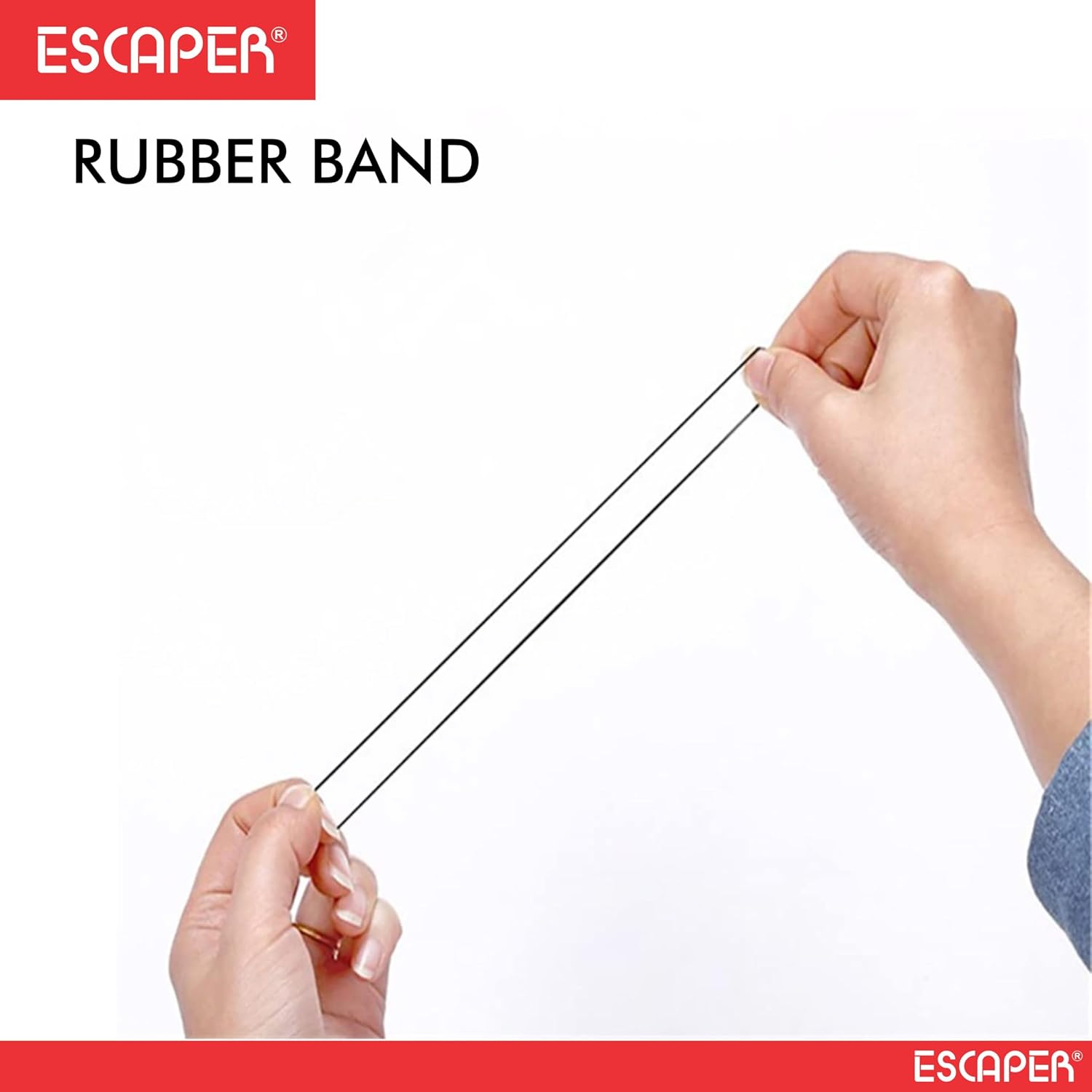 3" Inches Rubber Bands For Office use, Home & Kitchen, packing office stationery Assorted elastic stretchable Rubber Bands
