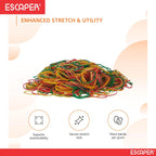 3" Inches Rubber Bands For Office use, Home & Kitchen, packing office stationery Assorted elastic stretchable Rubber Bands