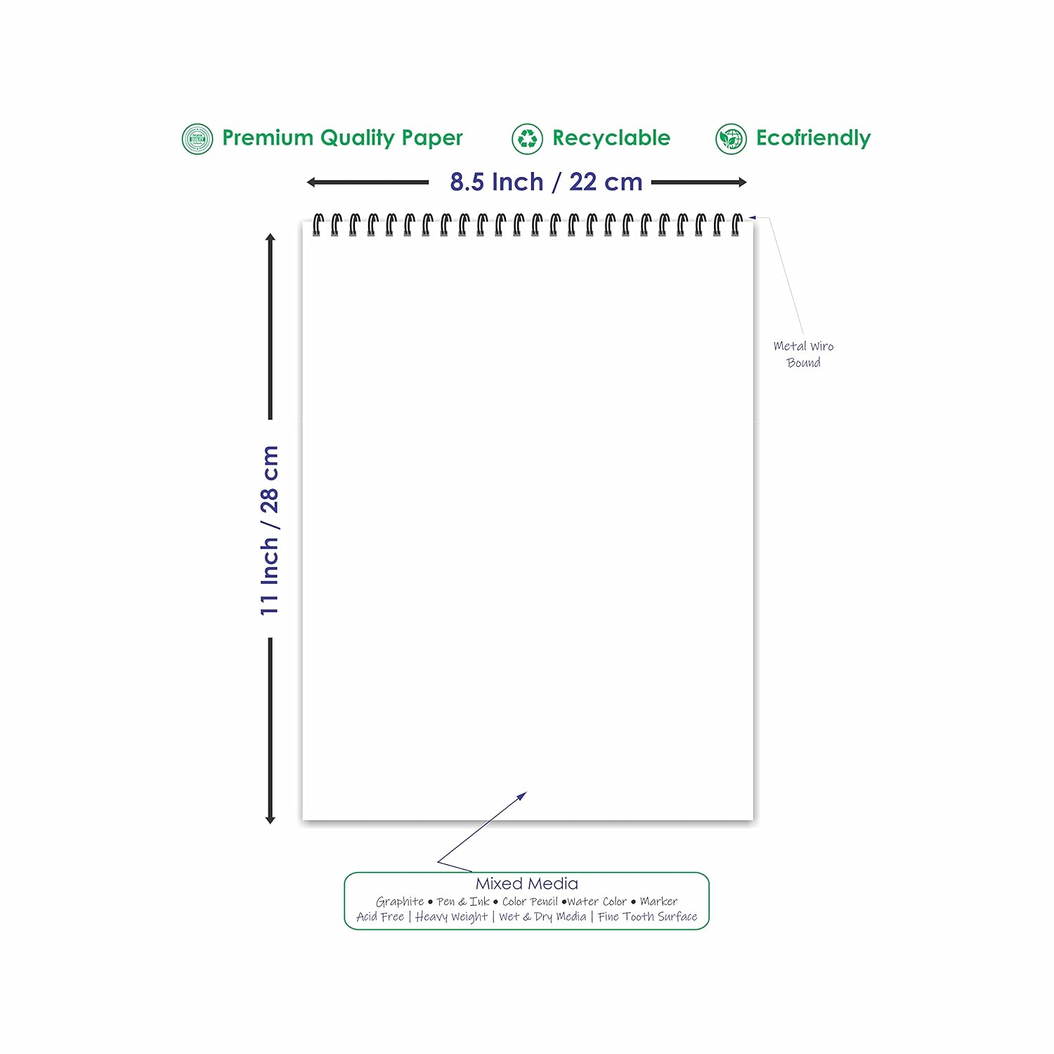 Fashion Sketch Book - A4 Size,50 Sheets (100 Pages) of Professional Artist Paper for Your Creative Endeavors