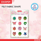 Assorted Felt Shapes for Craft, Precut Felt Butterflies, Stars, Hearts Flowers & Many Shapes, Colorful Felt Shapes for Craft, Card Making, Applique & DIY Decoration Projects