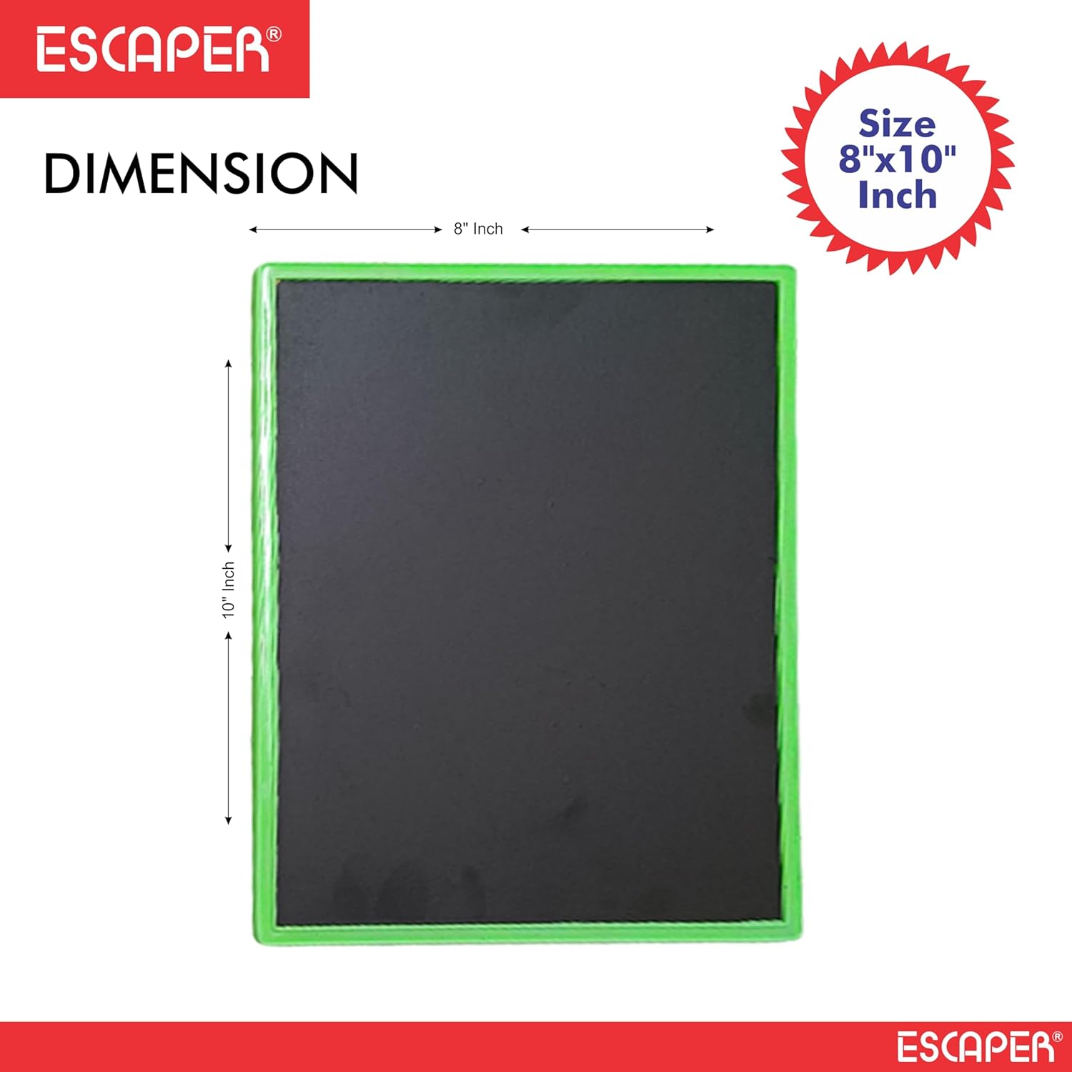 Assorted Double Sided Black Slate Board for Kids Reusable Writing and Drawing, Preschool Learning, Lightweight, Durable, Easy to Clean
