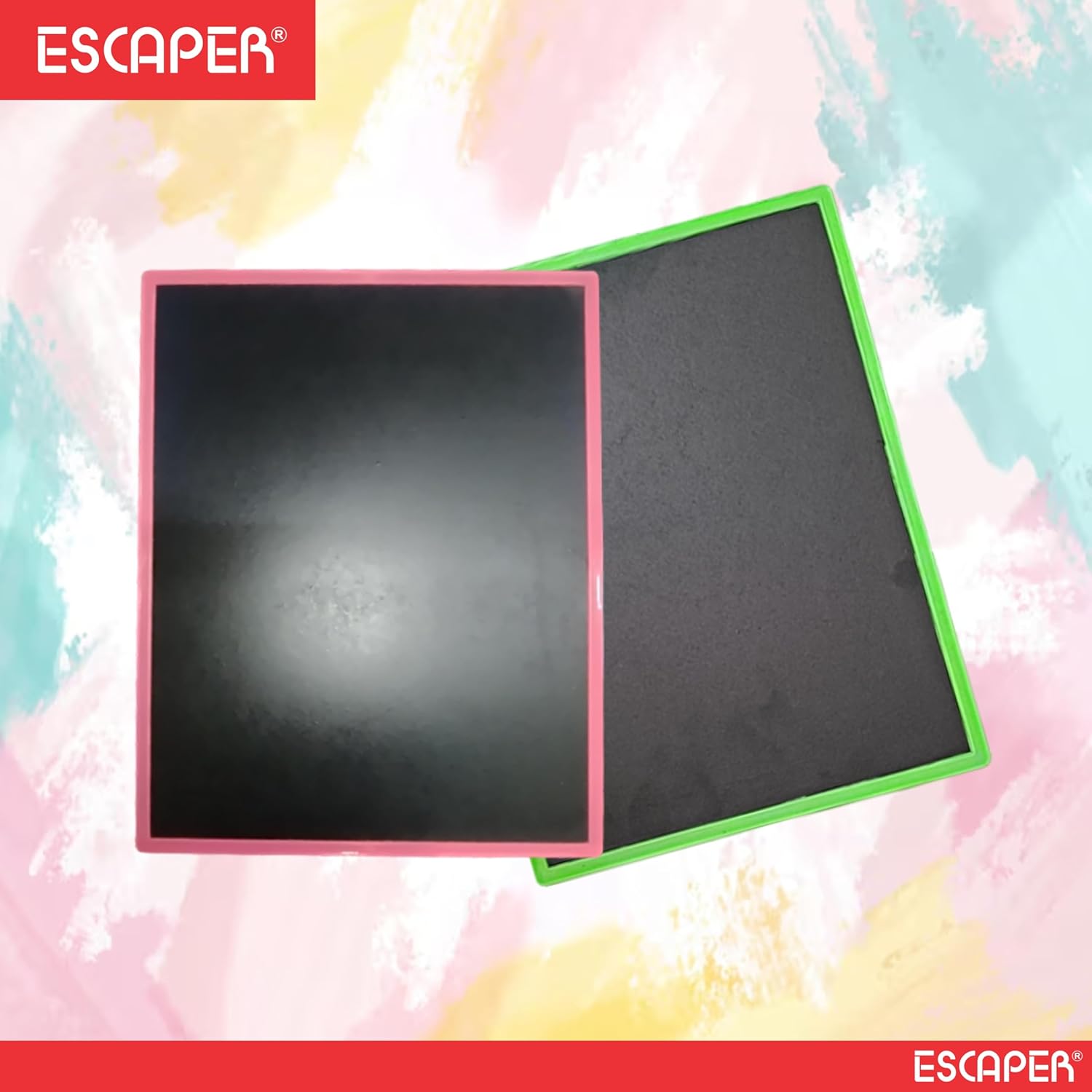 Assorted Double Sided Black Slate Board for Kids Reusable Writing and Drawing, Preschool Learning, Lightweight, Durable, Easy to Clean