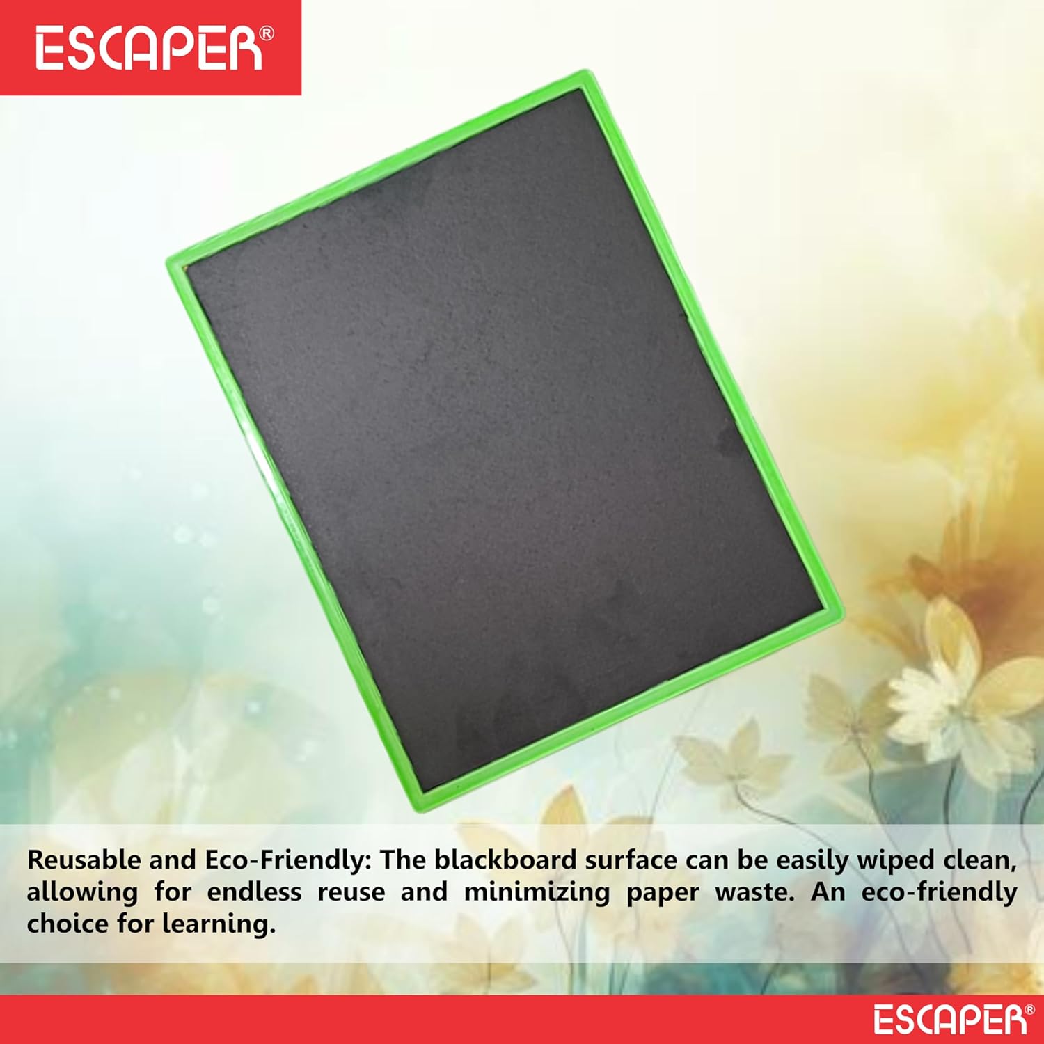 Assorted Double Sided Black Slate Board for Kids Reusable Writing and Drawing, Preschool Learning, Lightweight, Durable, Easy to Clean