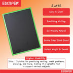 Assorted Double Sided Black Slate Board for Kids Reusable Writing and Drawing, Preschool Learning, Lightweight, Durable, Easy to Clean