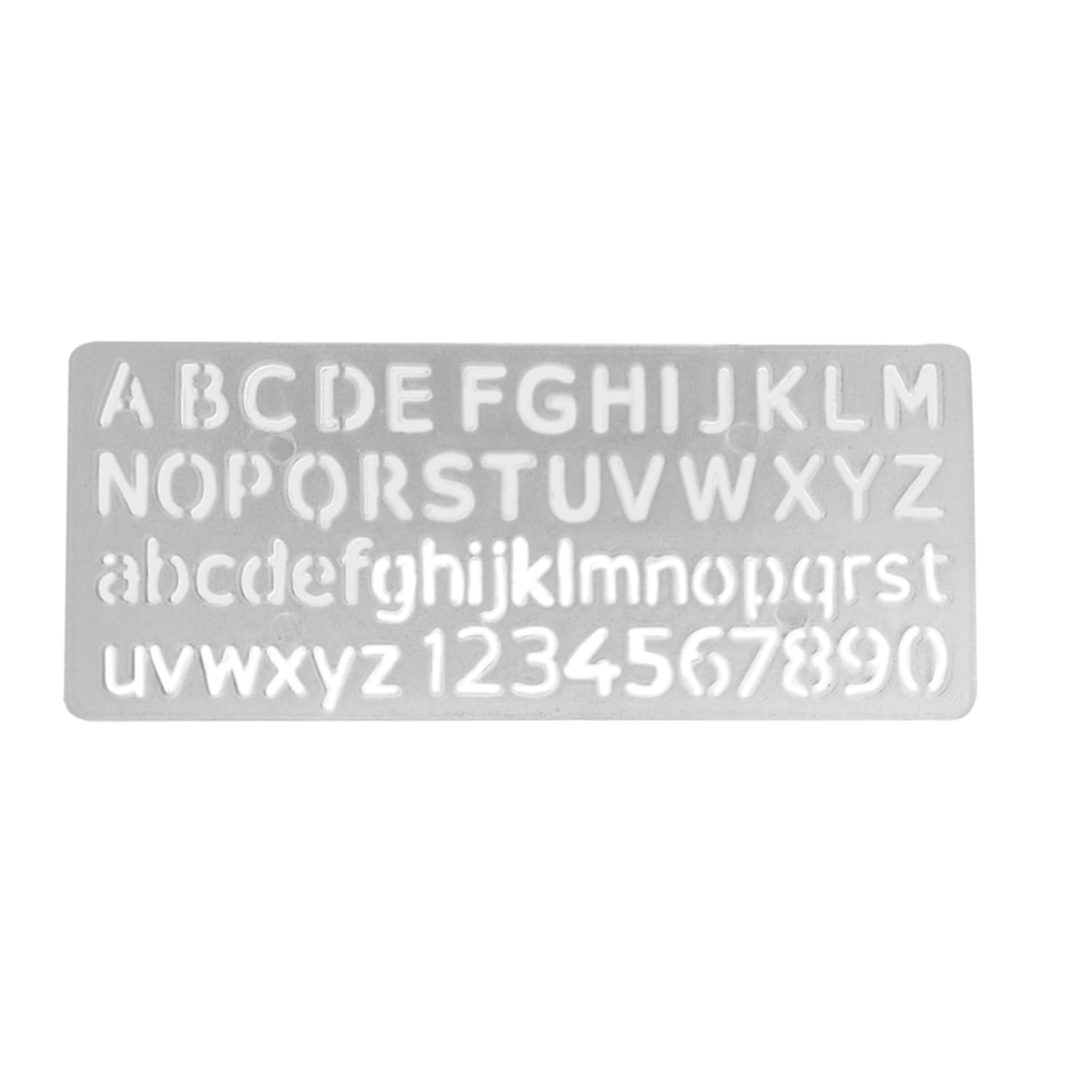Plastic English Letter Stencil Set for Kids & Students, (10mm) Stencils Alphabets English, Numbers 0–9, Flexible Reusable Stencil Alphabet for Art, Craft, and Learning