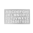 Plastic English Letter Stencil Set for Kids & Students, (15mm) Stencils Alphabets English, Numbers 0–9, Flexible Reusable Stencil Alphabet for Art, Craft, and Learning