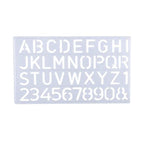 Plastic English Letter Stencil Set for Kids & Students (25mm),Stencils Alphabets English, Numbers 0–9, Flexible Reusable Stencil Alphabet for Art, Craft, and Learning
