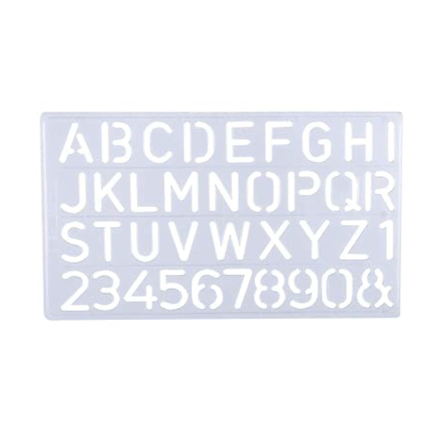 Plastic English Letter Stencil Set for Kids & Students (25mm),Stencils Alphabets English, Numbers 0–9, Flexible Reusable Stencil Alphabet for Art, Craft, and Learning