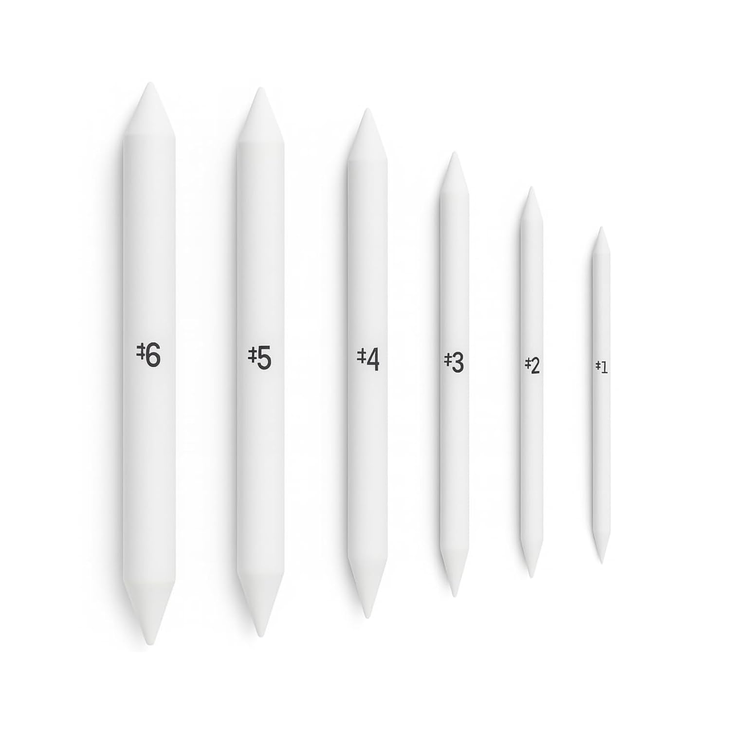 Blending Stumps for Drawing, (Set of 1 to 6 Size) Paper Stumps for Art and Craft, Sketching and Shading, Stumps Craft Set for Artists, Ideal with Charcoal, Graphite and Pastels