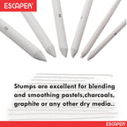 Blending Stumps for Drawing, (Set of 1 to 6 Size) Paper Stumps for Art and Craft, Sketching and Shading, Stumps Craft Set for Artists, Ideal with Charcoal, Graphite and Pastels