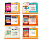 I can I will Motivational Desk & Office Table Calendar 2025 with Quotes 12 Monthly Pages with Thick Paper Twin-Wire Binding Table Calendar 2025 (A5 Size, 8.5" x 5.5")