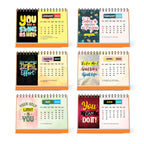 You are Strong 2025 Motivational Desk Calendar with Inspirational Quotes - A5 Size, Twin-Wire Binding, 12 Monthly Pages