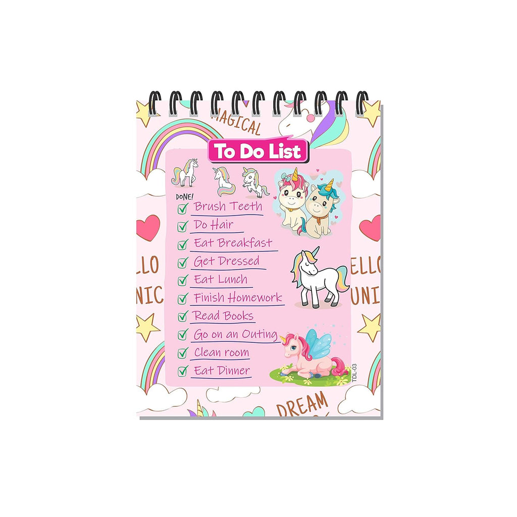 Magical Unicorn Themed Activity To-Do List Planner that Sparks Organization and Encourages Productivity