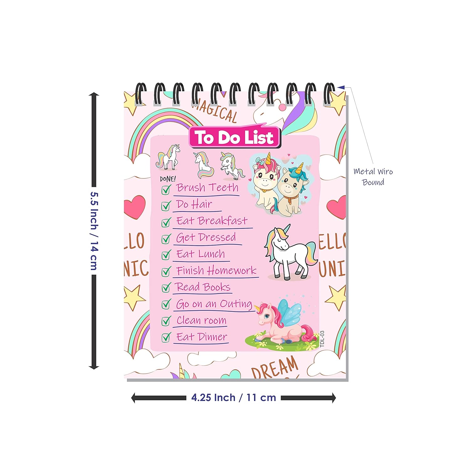 Magical Unicorn Themed Activity To-Do List Planner that Sparks Organization and Encourages Productivity